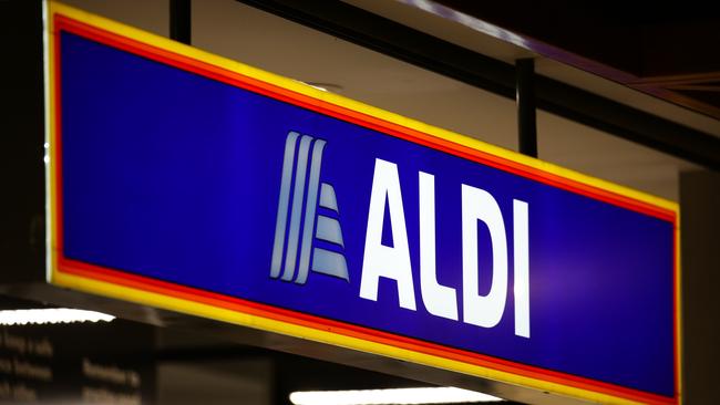 SYDNEY, AUSTRALIA – NewsWire Photos MAY 23, 2021: A general view of Aldi Supermarket signage in Surry Hills in Sydney, Australia. Picture: NCA NewsWire / Gaye Gerard