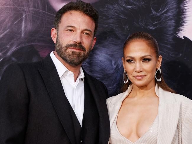 (FILES) US actress and singer Jennifer Lopez and US actor Ben Affleck arrive for the premiere of "The Mother" at the Westwood Regency Village Theater in Los Angeles, California, on May 10, 2023. Jennifer Lopez said on May 31, 2024 that she was cancelling her summer tour to spend more time with her family as rumors circulate over a split with actor-husband Ben Affleck. (Photo by Michael Tran / AFP)