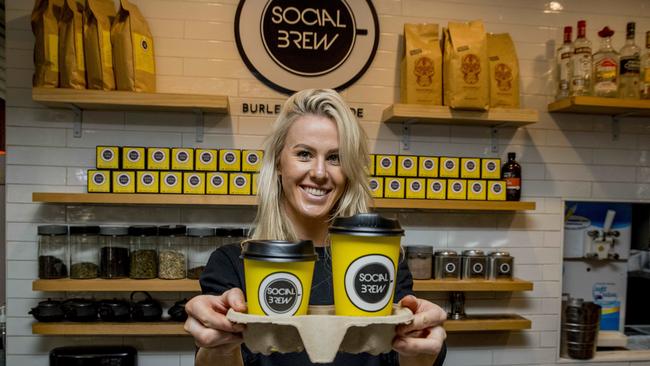 Clementine Haines, manager at Social Brew in Burleigh. Picture: Jerad Williams