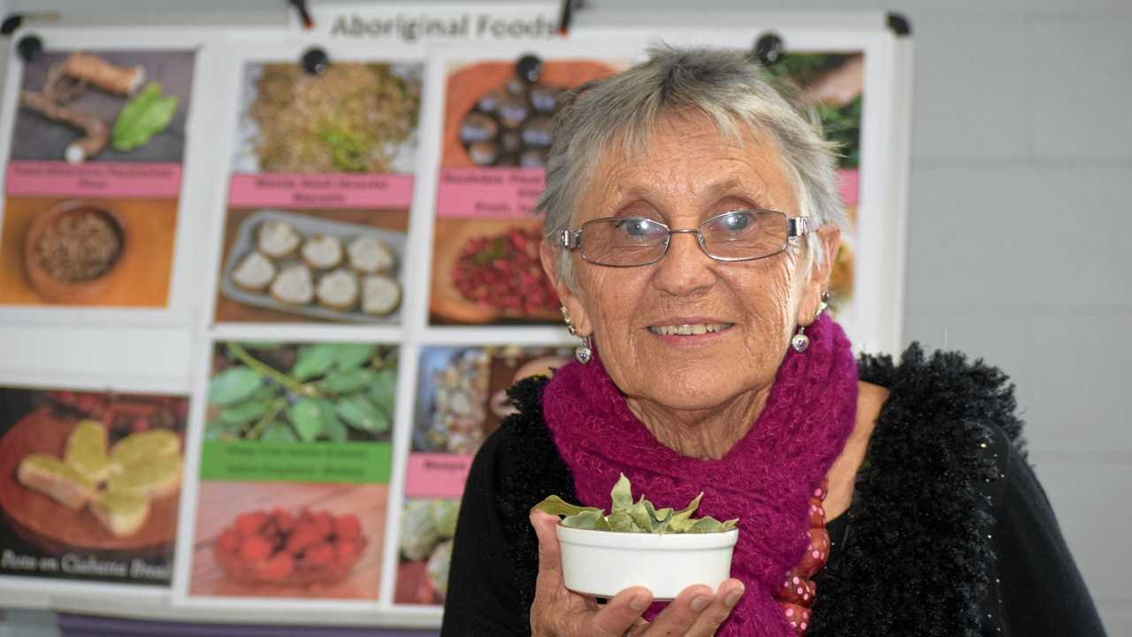 FORAGER: Brenda Parsons makes delicious meals from native indigenous ingredients. Picture: Elyse Wurm