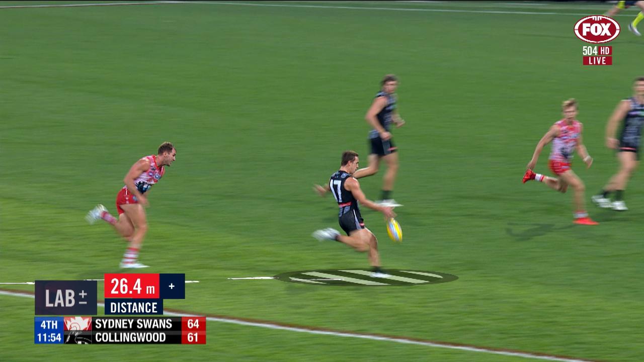 Afl 2019 Callum Brown Running 26 4 Metres Sydney Swans Vs Collingwood On The Couch Jonathan Brown