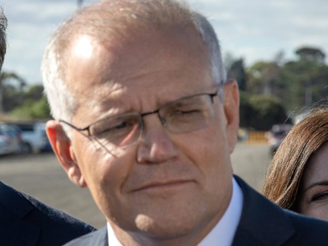 FEDERAL ELECTION TEAM 2022. LIBERAL BUS TOUR 13/4/2022. Prime Minister Scott Morrison visits Viva Energy Oil near Corio, Victoria, with The Liberal Candidate for Corangamite is Ms Stephanie Asher to announce a $125 million investment in this refinery as part of the $250 million Refinery Upgrades Program. ATTENDING:The Hon Scott Morrison MP, Prime MinisterThe Hon Angus Taylor MP, Minister for Industry, Energy and Emissions ReductionSenator the Hon Sarah Henderson, Senator for VictoriaMs Stephanie Asher, Liberal Candidate for CorangamiteMr Scott Wyatt, CEO, Viva Energy AustraliaMr Dale Cooper, Executive General Manager Refining, Viva Energy AustraliaMr Lachlan Pfeiffer, Chief Sustainability and Business Development Officer, Viva Energy AustraliaPicture: Jason Edwards