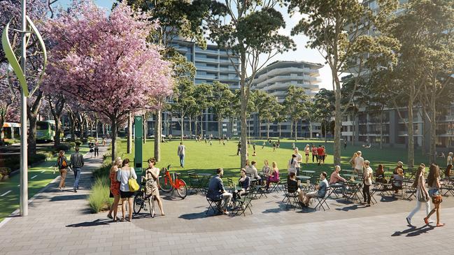 A Central Park will be at the heart of the Melrose Park residential precinct.