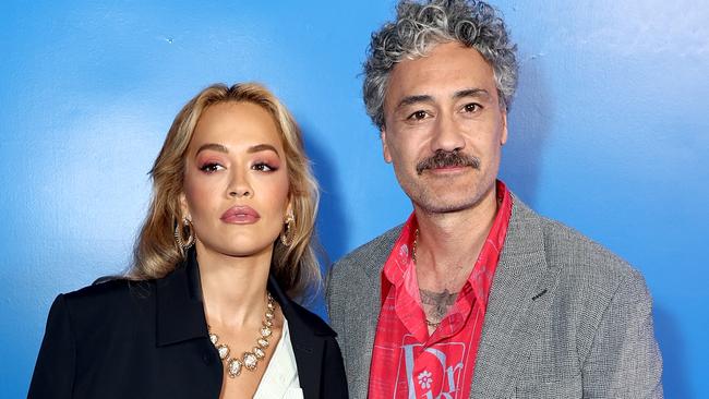 Taika Waititi, pictured with girlfriend Rita Ora, says he loves the challenge of voice acting. Picture: Matt Winkelmeyer/Getty Images.