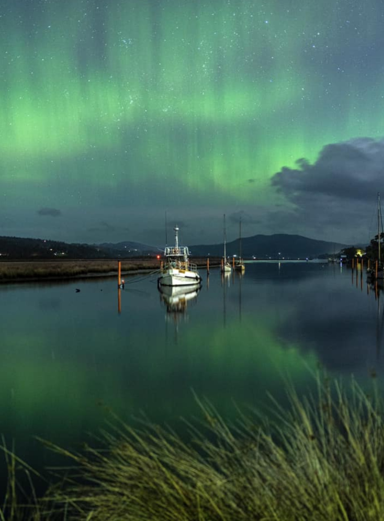 Paul Hazel captured this image of the Southern Lights in Tasmania.