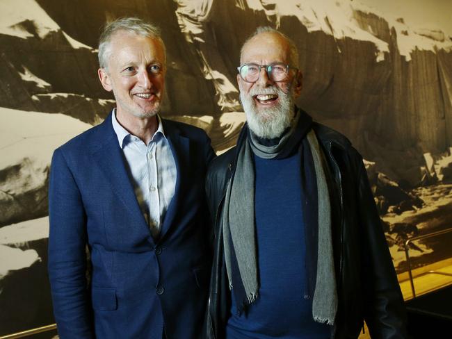 Artist Michael Landy, left, with John Kaldor. Picture: John Appleyard