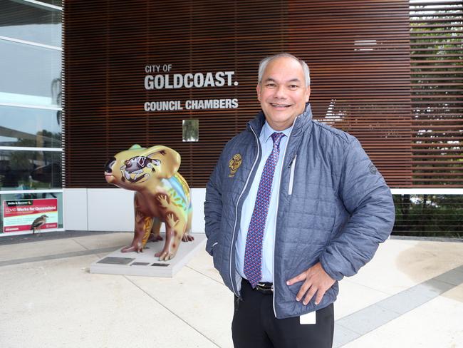 Mayor Tom Tate at council chambers. Picture: Richard Gosling.