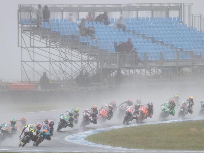 Wild weather in 2023 meant the sprint race was abandoned. Picture: Jake Nowakowski