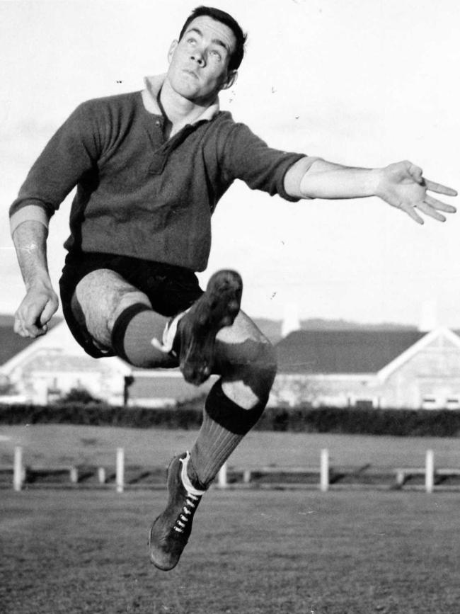 Unley High old scholar Terry Short during a Sturt training in 1961.