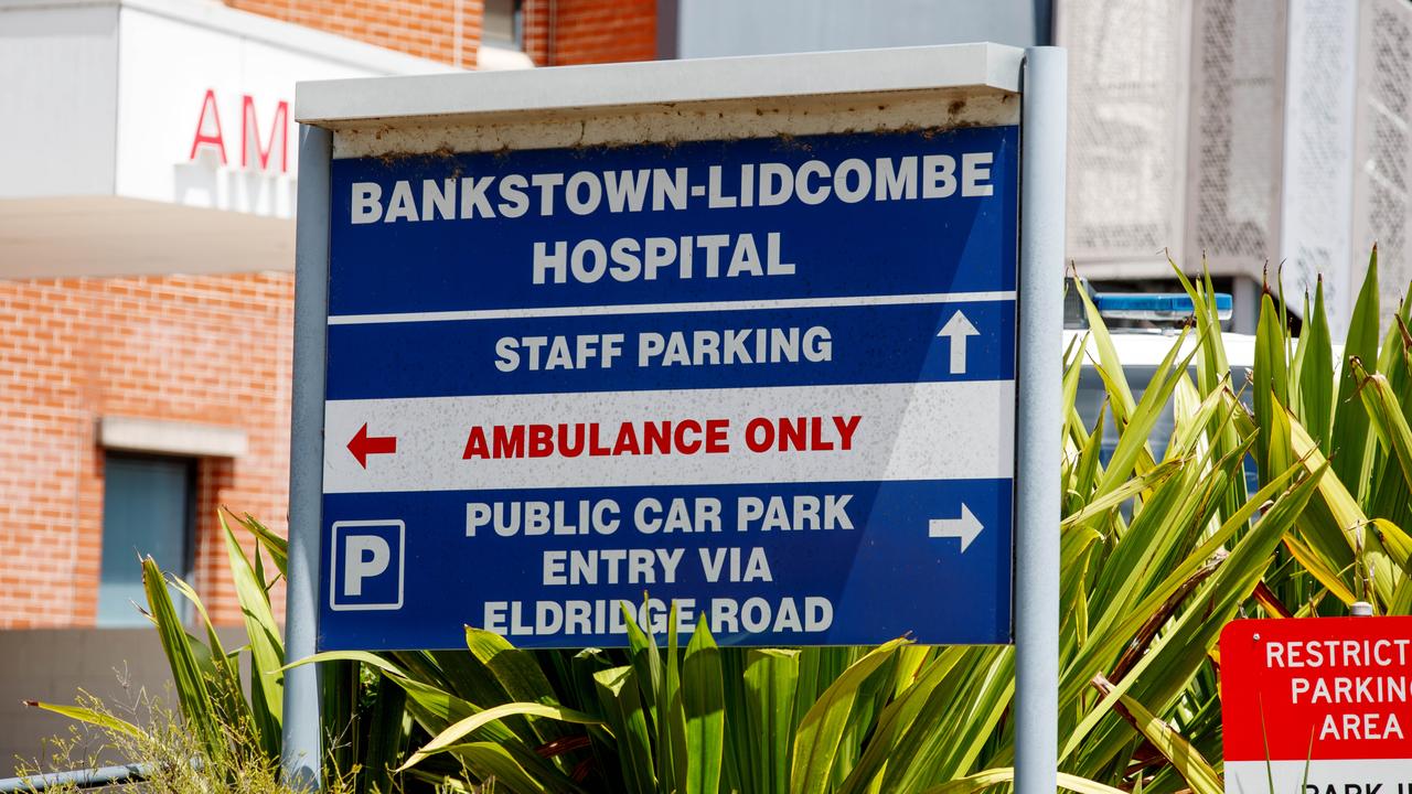 Bankstown Hospital on Wednesday. Picture: NewsWire / Nikki Short