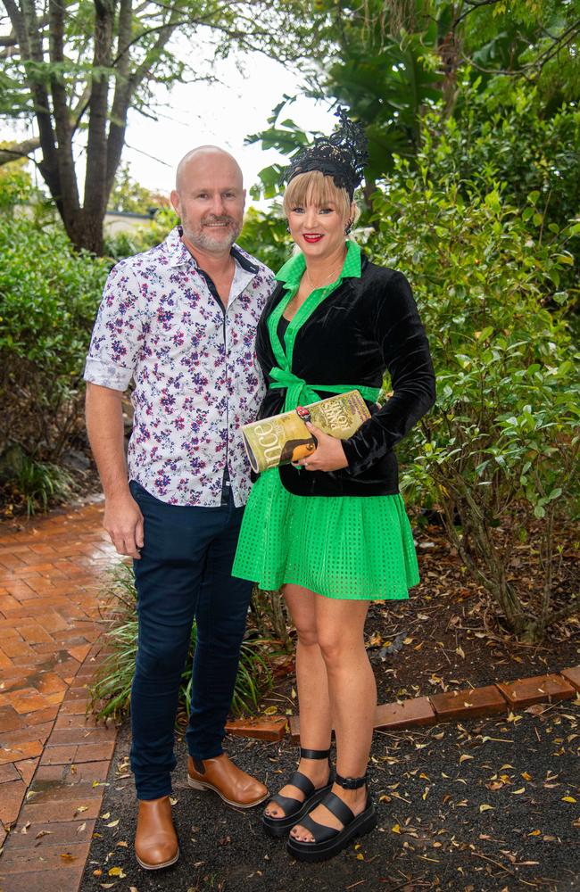 (From left) Dan Ozzard and Gemima Collins. Weetwood Raceday at Toowoomba Turf Club. Saturday, September 28, 2024. Picture: Nev Madsen.