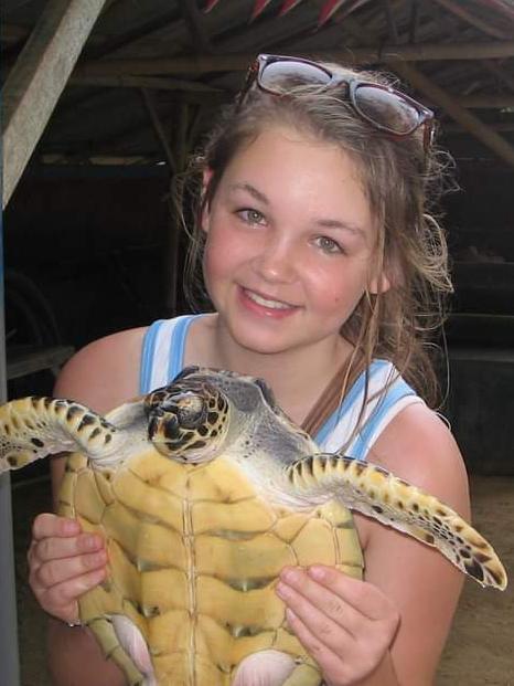 Amy Bowden as a young girl growing up in Victoria. Pictures: Supplied by family