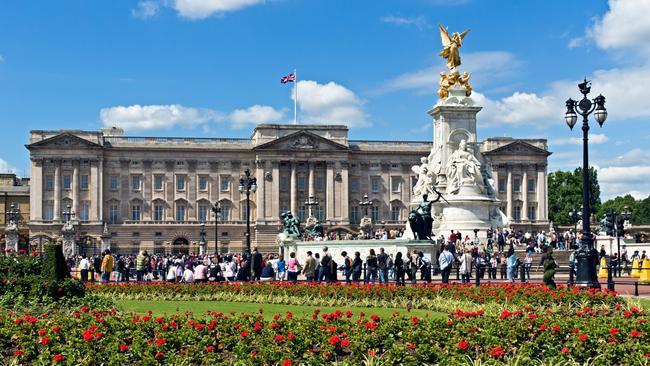 Buckingham Palace in London.