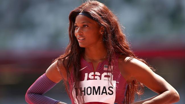 Gabrielle Thomas: Is it Wonder Woman or a sprint star from the US? Thomas turned up for the 200m heats on Monday with long locks that wouldn’t be out of place on the set of a super hero movie