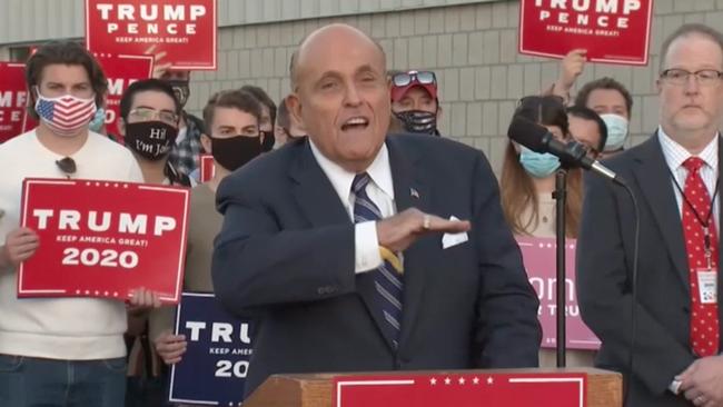 Rudy Giuliani is leading the President’s legal challenges. Picture: supplied