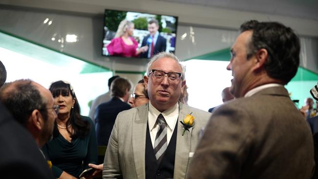 Yaron Finkelstein enjoying himself at the Melbourne Cup. Picture: Luis Enrique Ascui