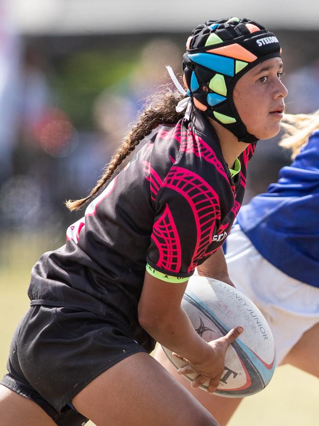 Waiaria playing in the NSW Maori v Samoa rugby match.