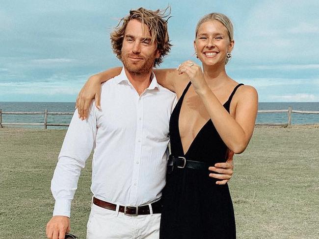 Dating for five years... Hayden Quinn with Jax Raynor. Picture: Instagram