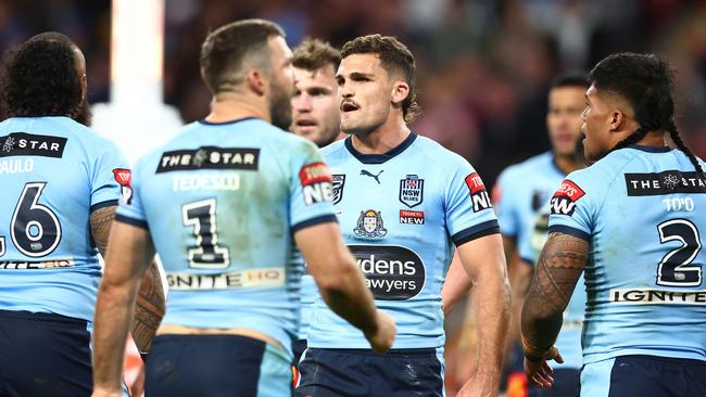 The Blues fell short again in an Origin decideer at Suncorp Stadium. Picture: Chris Hyde/Getty Images