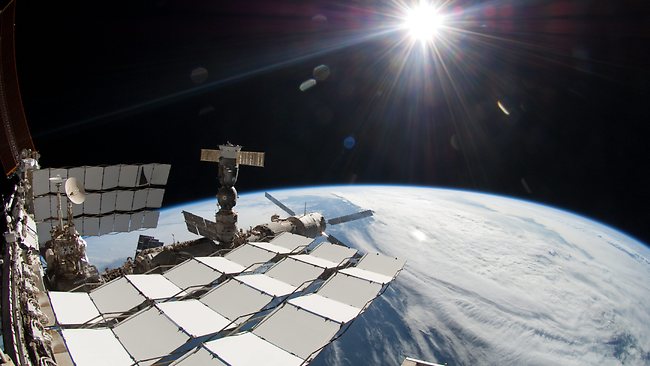 A $2 billion cosmic ray detector on the International Space Station has found the footprint of something that could be dark matter, the mysterious substance that is believed to hold the cosmos together but has never been directly observed, scientists say.