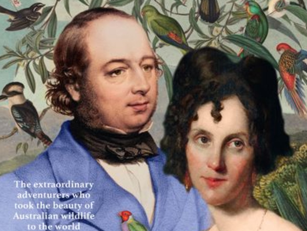 ‘Extraordinary flesh-and-blood characters’ … John and Elizabeth Gould, from the cover of Grantlee Kieza’s new book.