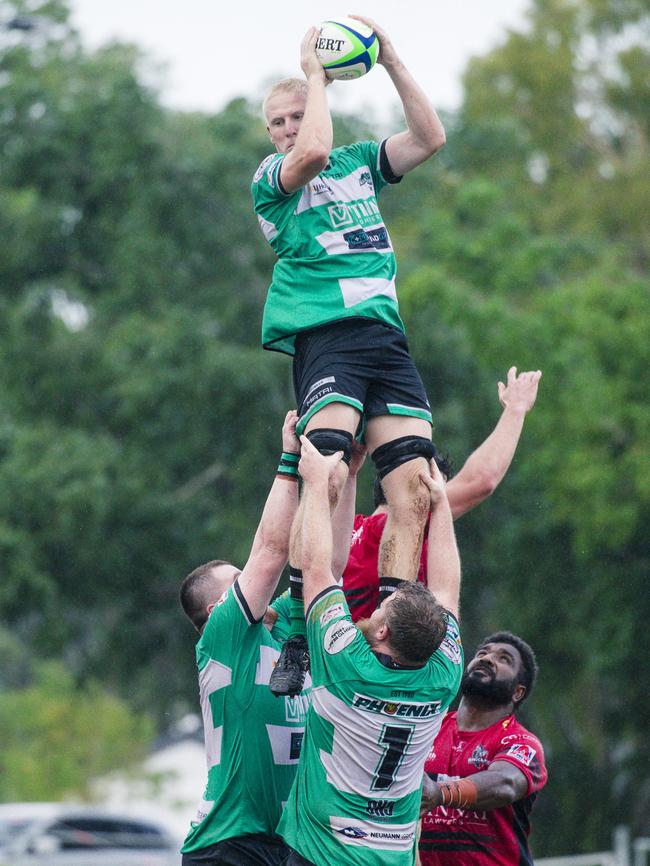 Griffith Uni Colleges Knights and Palm Beach Currumbin Alleygators at Heeb Street, Ashmore. Picture; Glenn Campbell