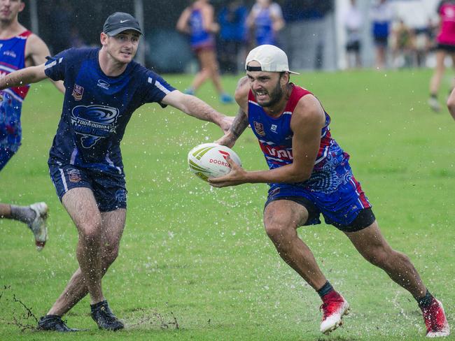 QLD State Cup touch football Coolum V Toowoomba in the Open Mixed.Picture: Glenn Campbell