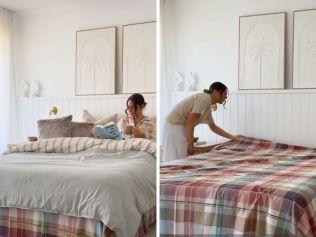 Flannelette sheets are perfect for adding extra warmth and comfort to your bed, especially during chilly nights. Picture: Tiktok BednBathTables