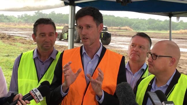 Minister For Energy Mark Bailey speaks about announcement of 53 environmental Wind Turbines for FNQ