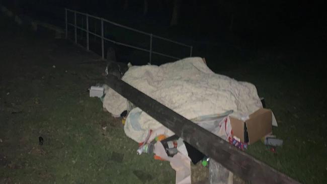 Illegal rubbish being dumped on the Gold Coast.