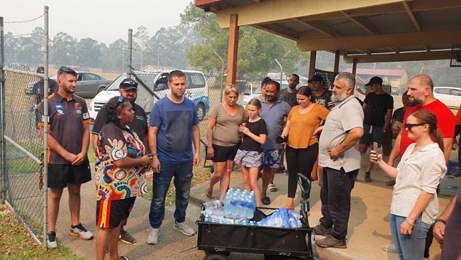 Taree residents thanking the Canterbury Bankstown community for its help.