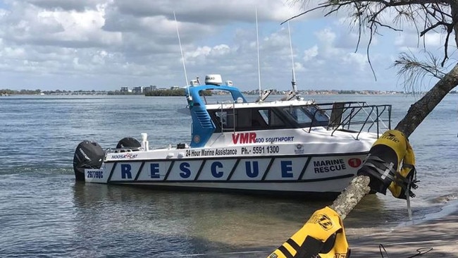 Police at South Stradbroke Island this morning. Picture: Alex Morschel/Facebook