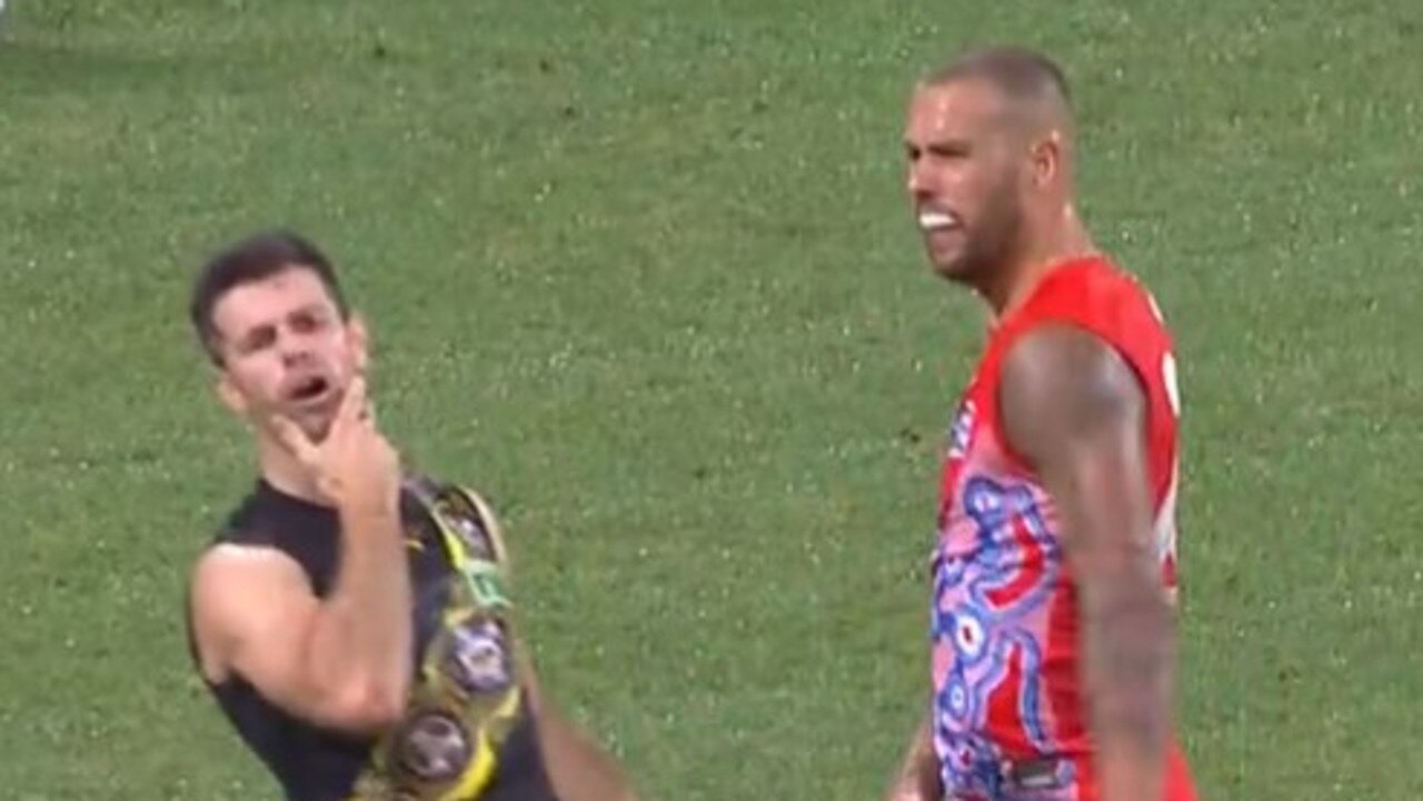 Cotchin was shocked. Photo: Fox Sports