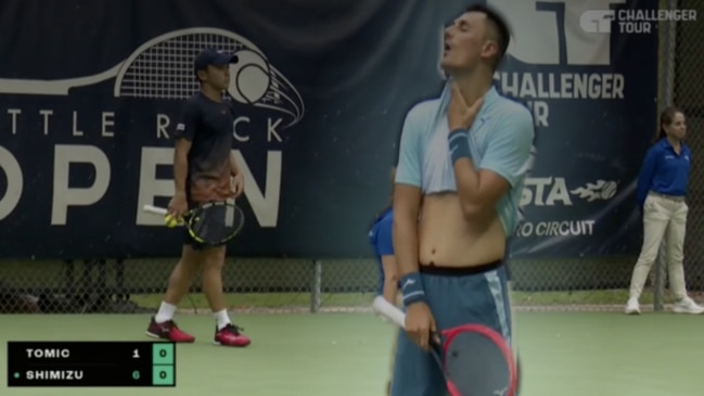 Bernard Tomic retires after mid-match argument with girlfriend