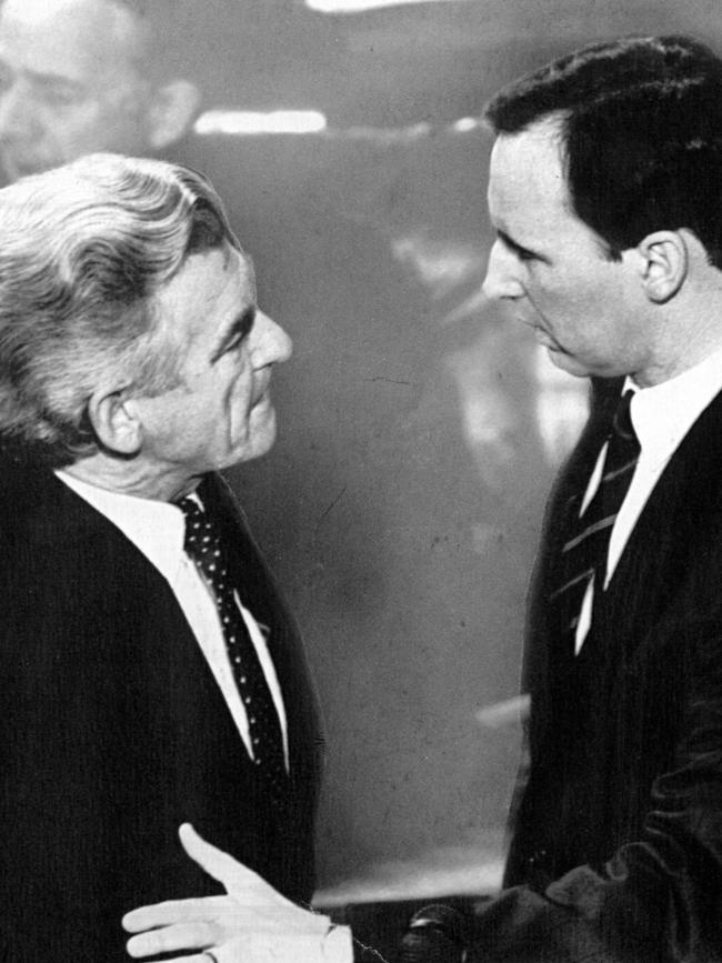 Bob Hawke and Paul Keating