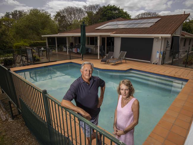 19th December 2019.Bill and Mary Proud at their home in Yeronga that was affected by the 2011 floods.Photo: Glenn Hunt / The Australian