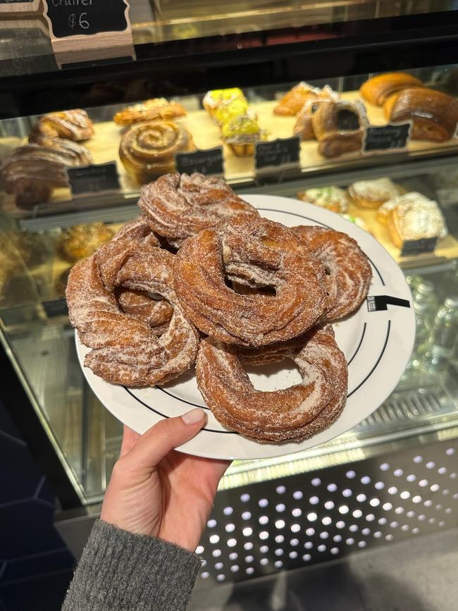 One of Six Russell Bakes' delicious crullers available at the pop-up at Area 2BE in Sandy Bay. Picture: Supplied