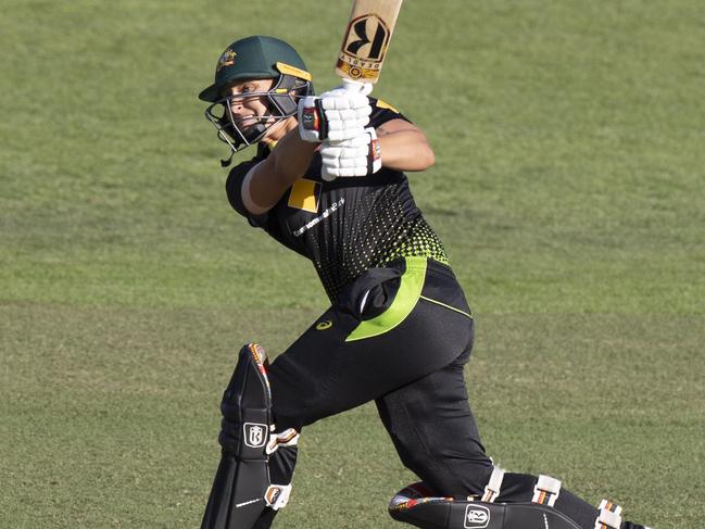 Ashleigh Gardner scored a handy 49 for Australia. Picture: AAP