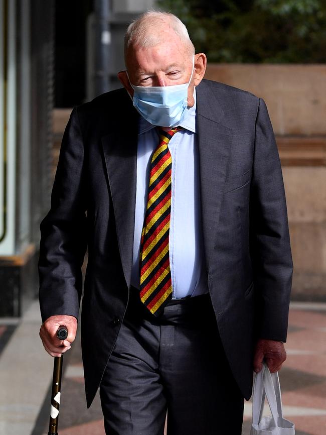 Sir Ron Brierley has admitted to possessing child abuse material. Picture: NCA NewsWire/Joel Carrett