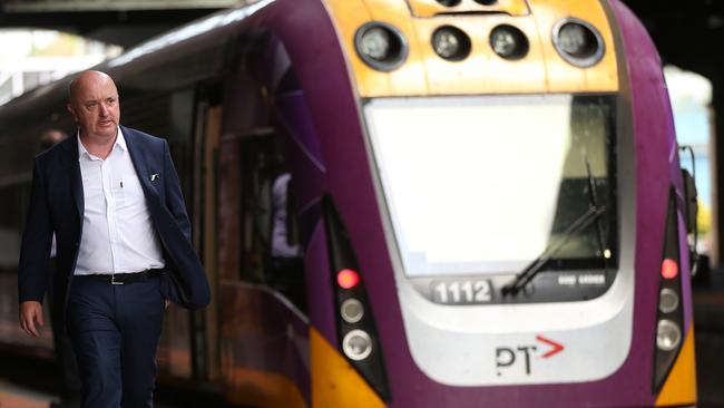 V/Line chief executive James Pinder has been suspended. Picture: Alison Wynd