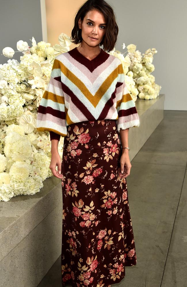Katie Holmes is a regular at Zimmermann shows. Picture: Getty Images