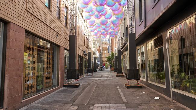 Peel St deserted after a December Covid scare. Picture: Matt Loxton