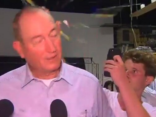 Fraser Anning was egged by 17-year-old Will Connolly.