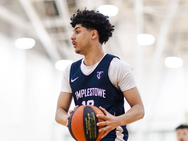 Templestowe College's Lebron Gencarelli at the Basketball Australia Schools Championships. Picture: Taylor Earnshaw