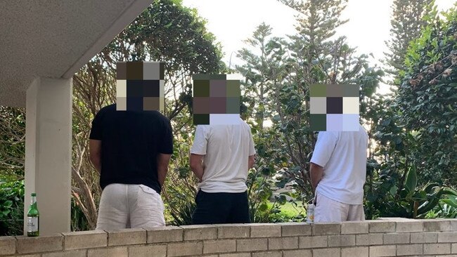 Locals are fed up with people urinating outside homes opposite East Esplanade Park at Manly Cove, Manly. Picture: Supplied