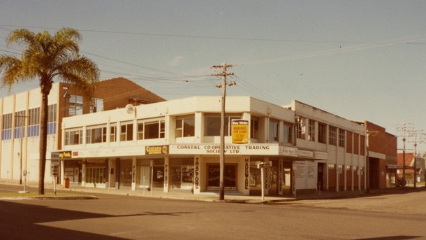 The southwest corner of Young and Scarborough Streets, Southport before Scarborough Fair Shopping Centre was built. Picture: George Litfin, courtesy of Gold Coast City Council Local Studies Library.