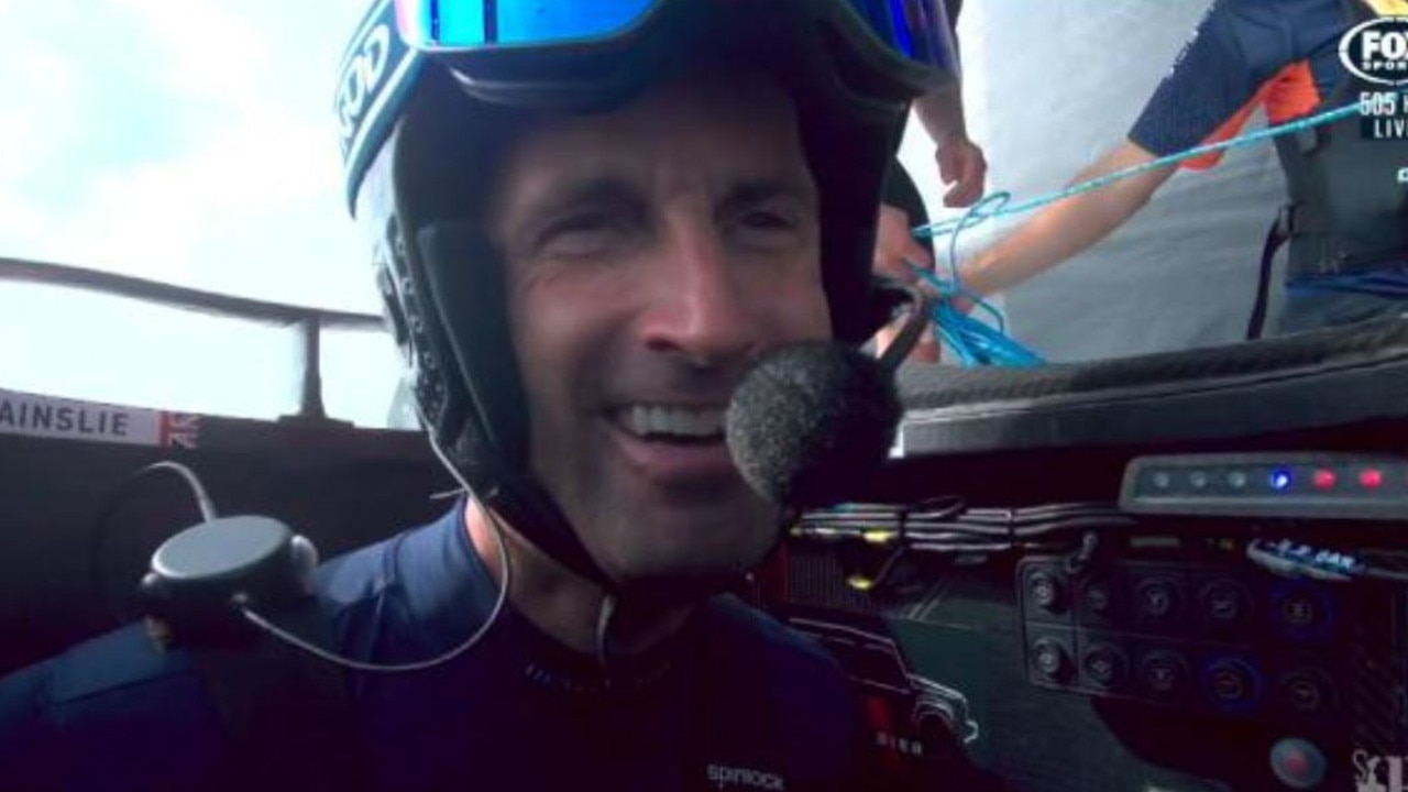 Sir Ben Ainslie was not happy after the interview