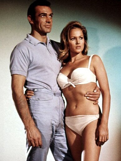 Sean Connery with Ursula Andress in Dr No