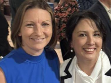 Upper House MP Nicola Centofanti with new Liberal Senator Leah Blyth on Friday January 31. Picture: Facebook