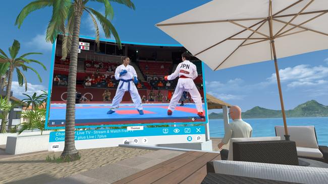 Watching Olympic boxing in HTC's Vive Sync virtual world